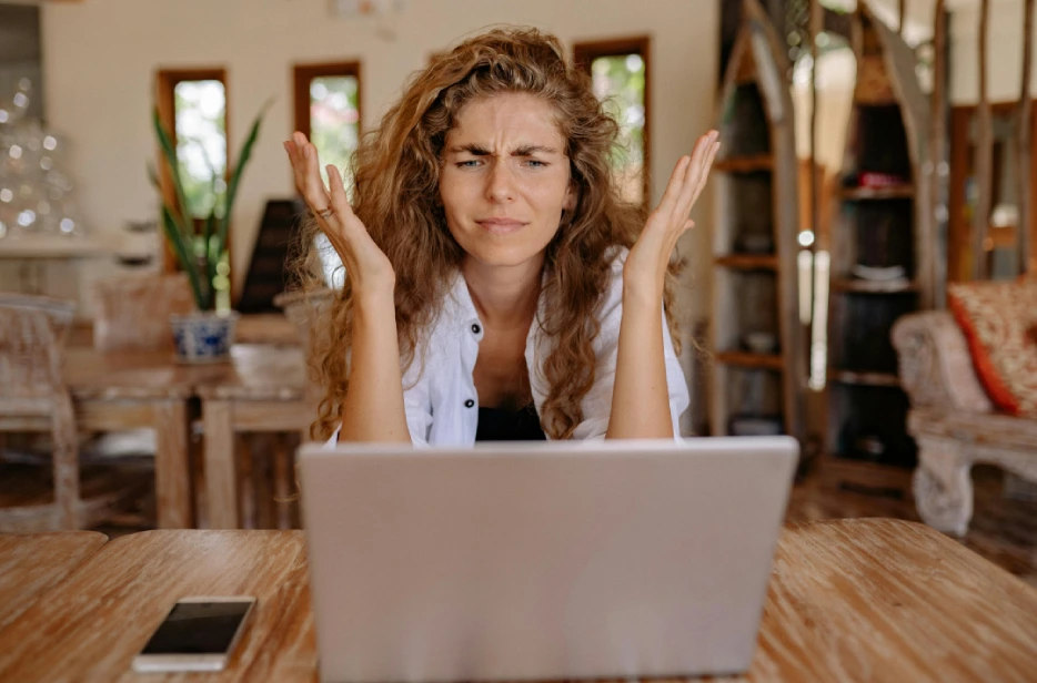 Krukau, K. (2020, May 22). Photo of Woman Showing Frustrations on Her Face. [Photograph]. Pexels.