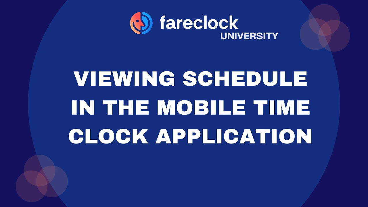 Viewing Shift Schedules (For Admin and Worker)