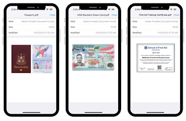 Credentials on Fareclock App