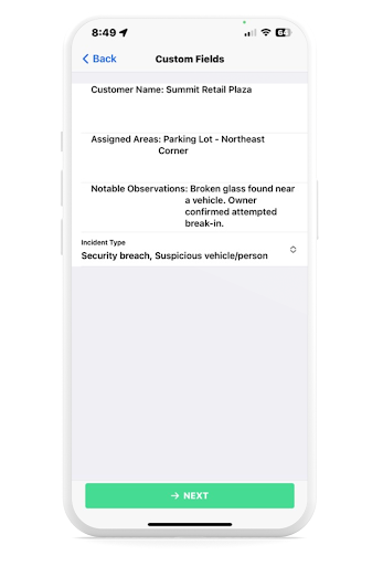 Data Collection Using Custom Field