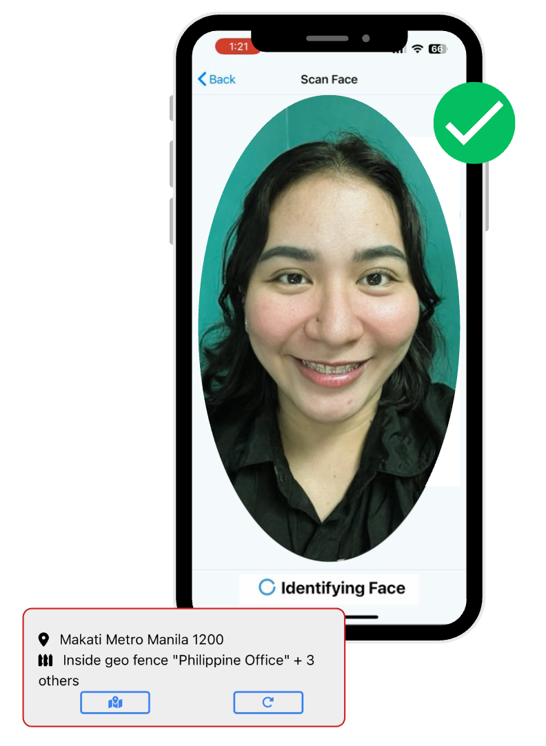 Facial Recognition on Fareclock App