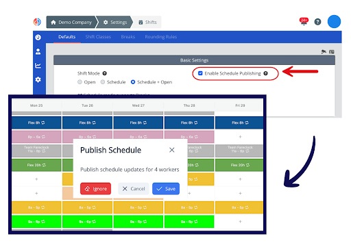 Publish Schedule Changes