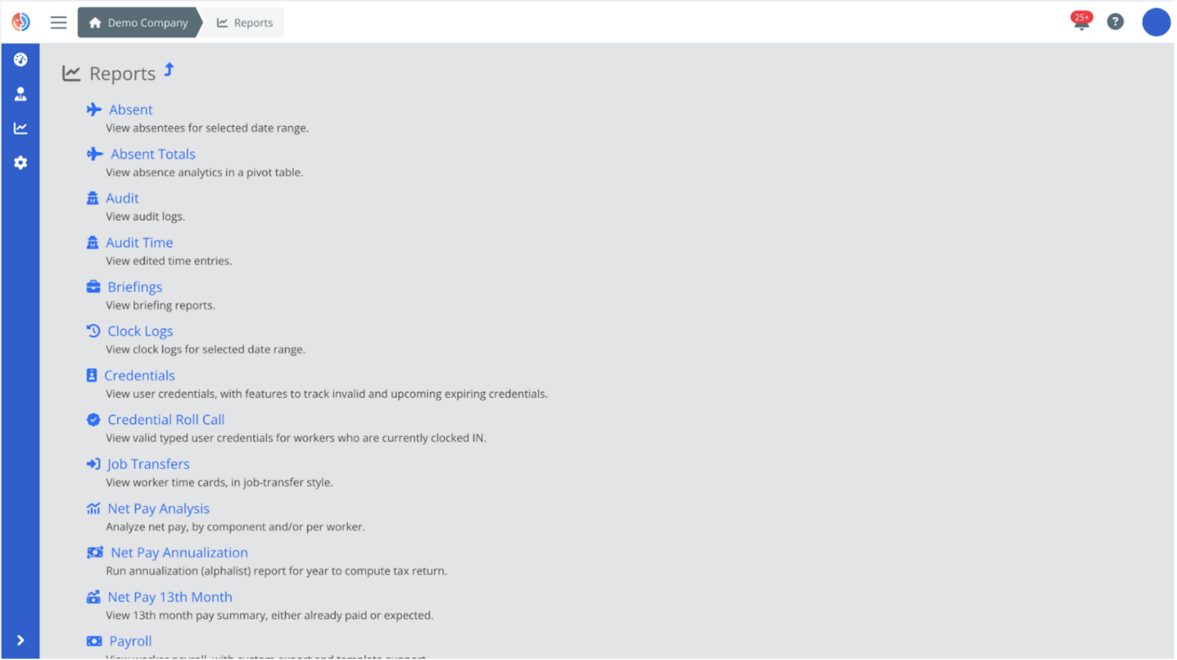 Feature Preview List of Reporting Formats Available on Fareclock