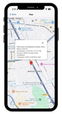 GPS Attendance Data Available on Location Map in Punch Log