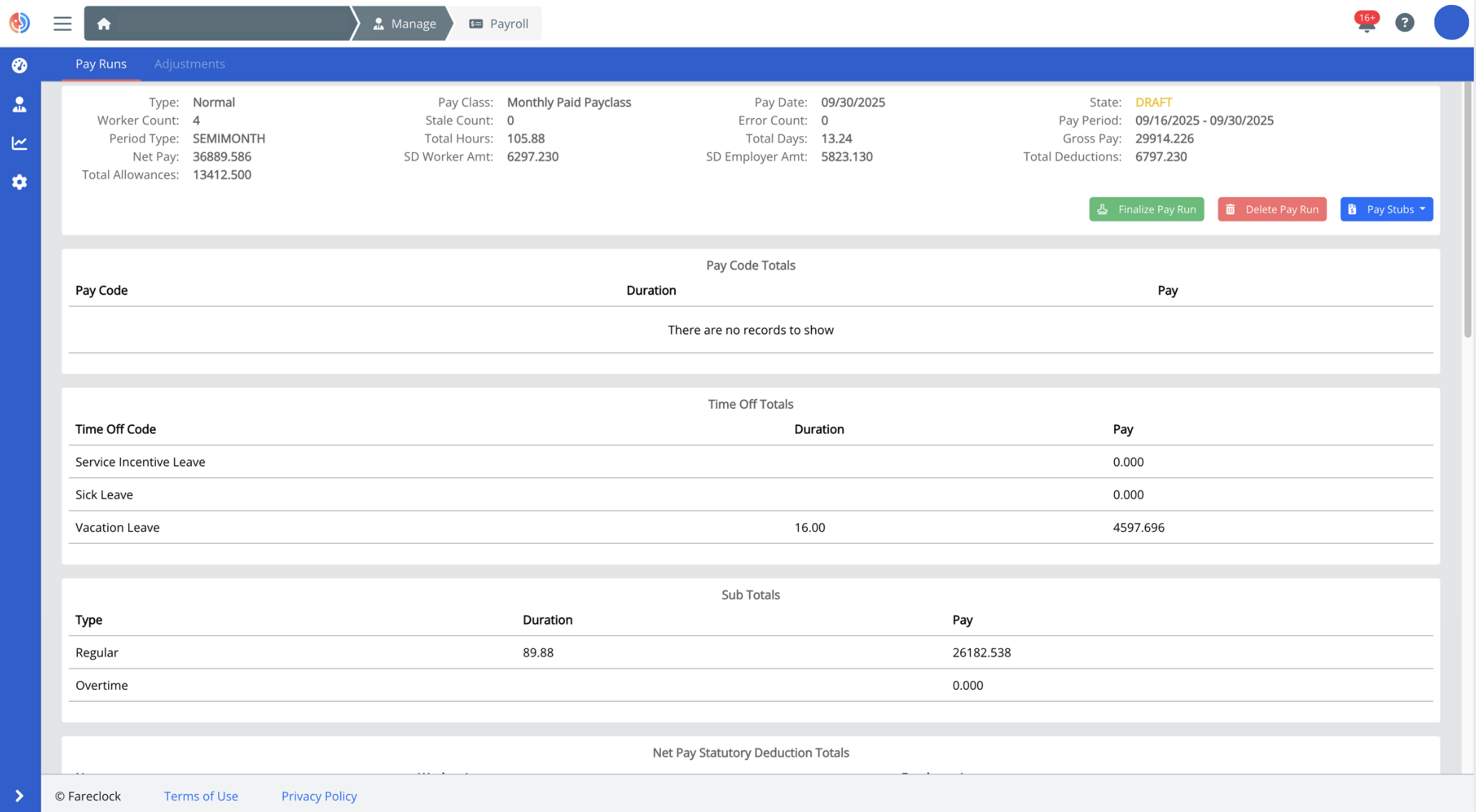 Drafted Pay Run Sample (1)