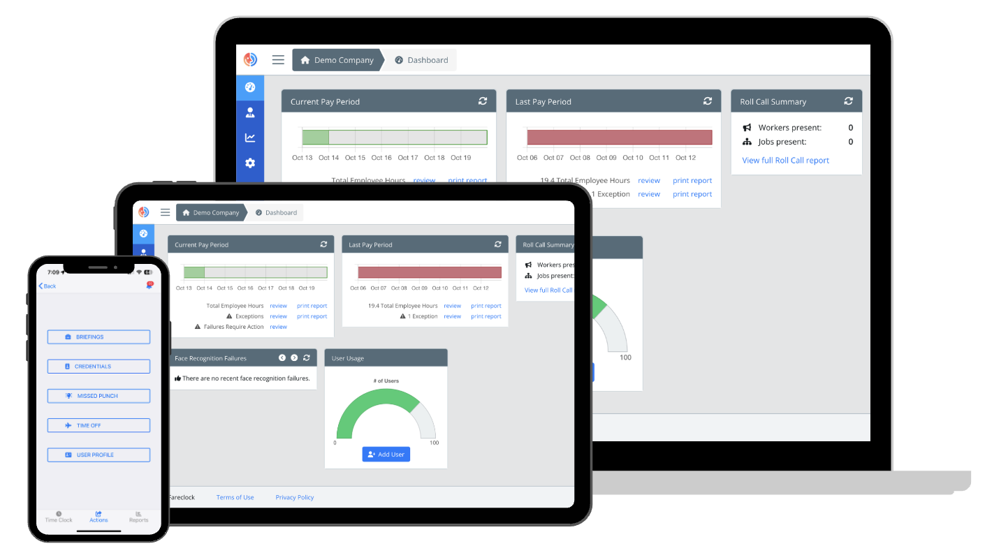 Fareclock Accessible on Desktop, Tablet, and Mobile Fareclock Accessible on Desktop, Tablet, and Mobile