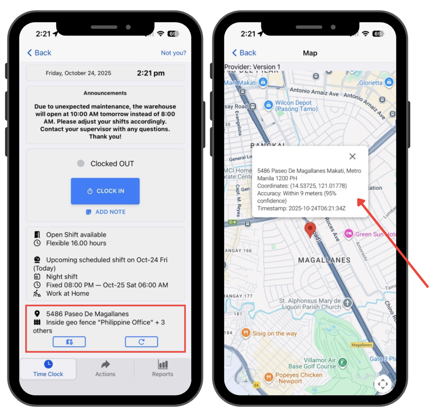 GPS-Enabled Attendance Logs on Worker Punches GPS Enabled Attendance Logs on Worker Punches