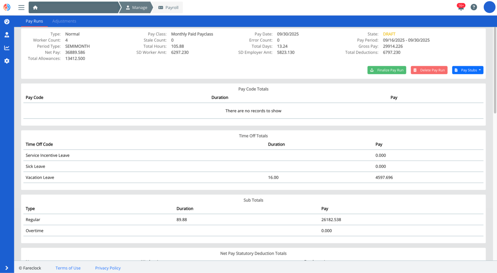 Manage Payroll on the Organization Dashboard Manage Payroll on the Organization Dashboard