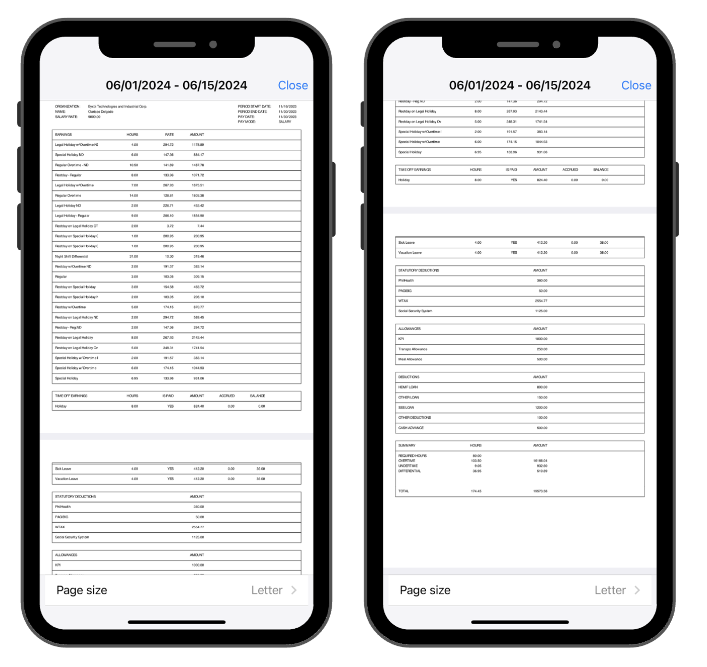 Worker Pay Stub Viewing on Fareclock App Worker Pay Stub Viewing on Fareclock App