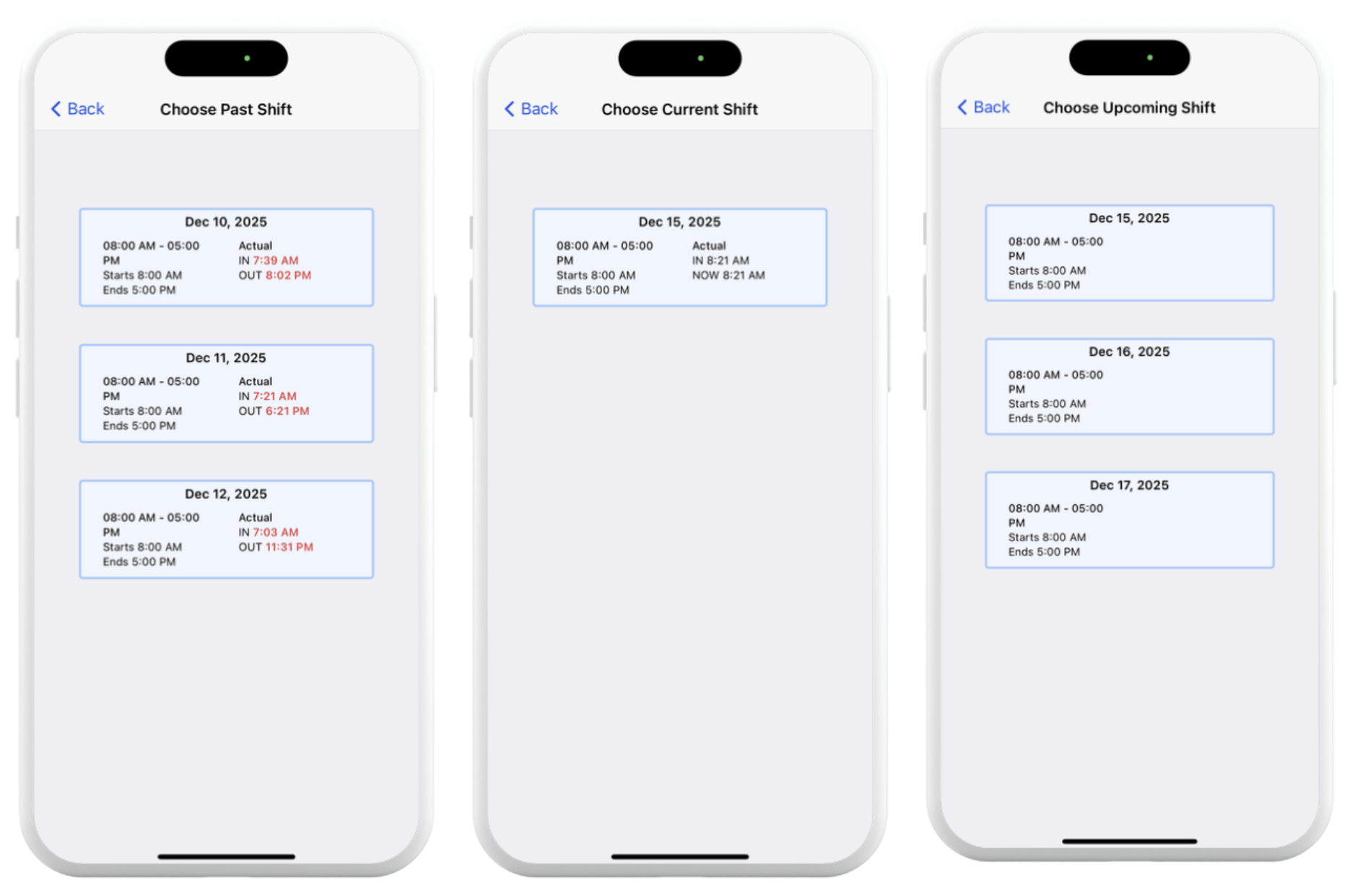 Shift Extension Requests on the Fareclock Mobile Application (c) Shift Extension Requests on the Fareclock Mobile Application (c)