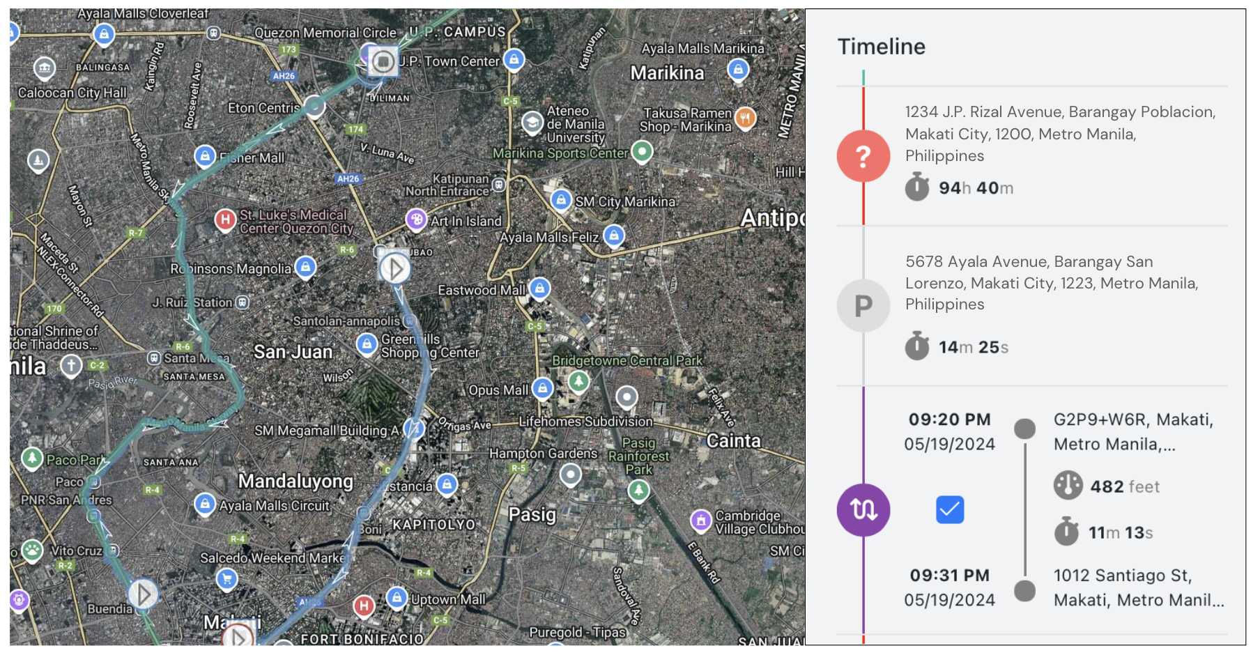 Live Location Tracking on the Fareclock Organization Console