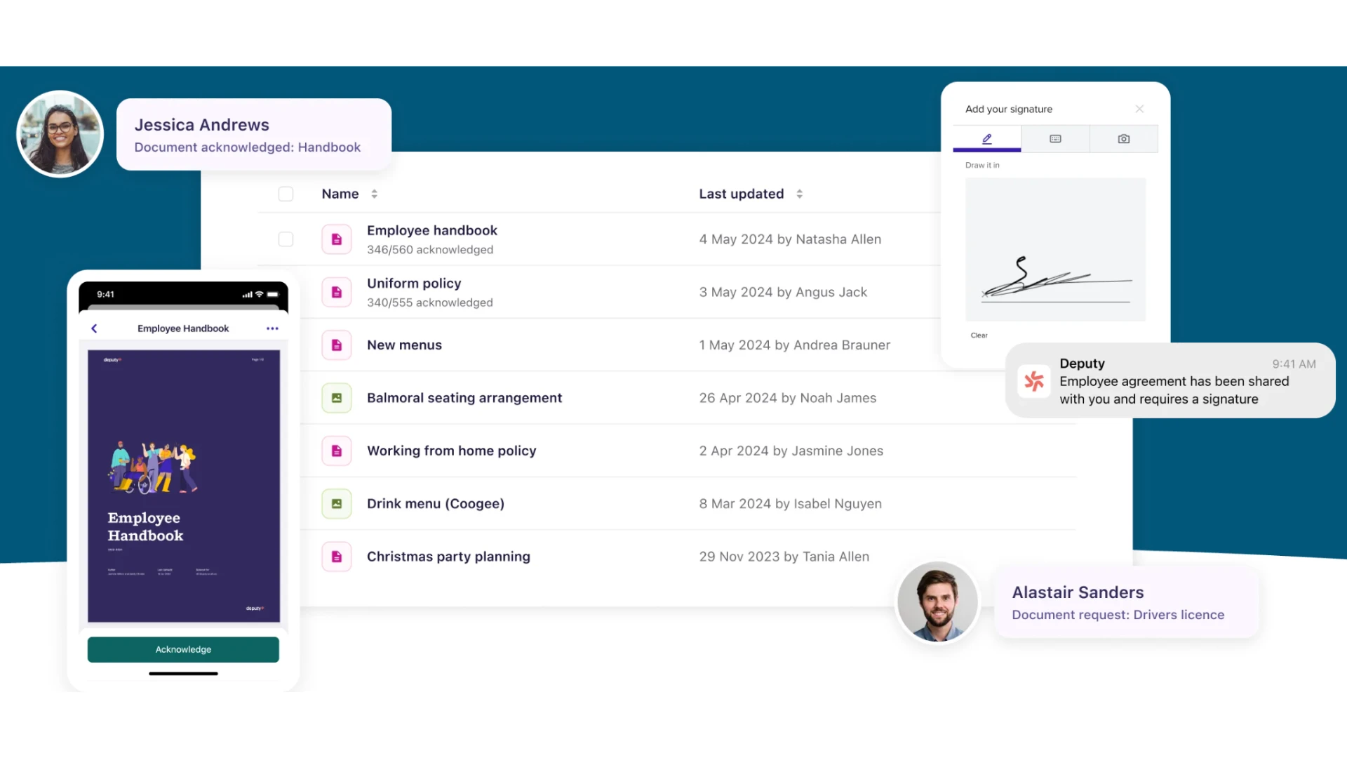 Deputy compliance and credential tracking tools