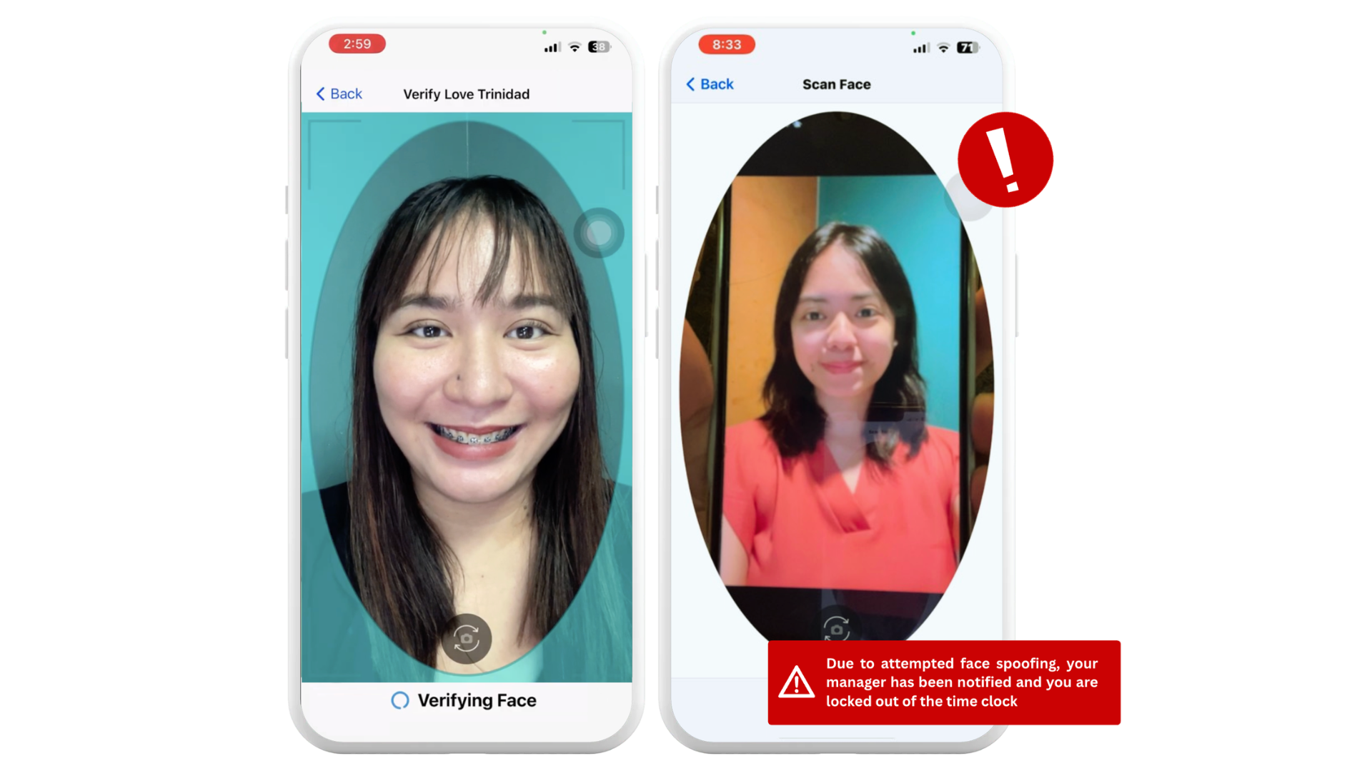 Fareclock Facial Recognition