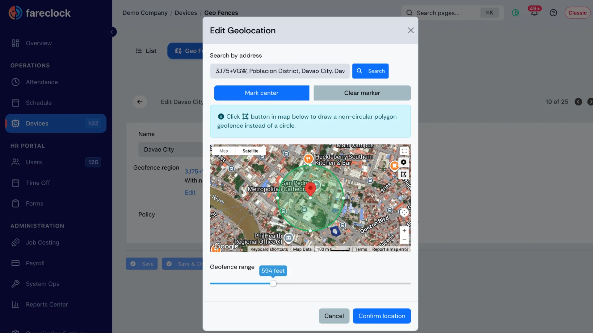 Geofencing for Job-Site Punches