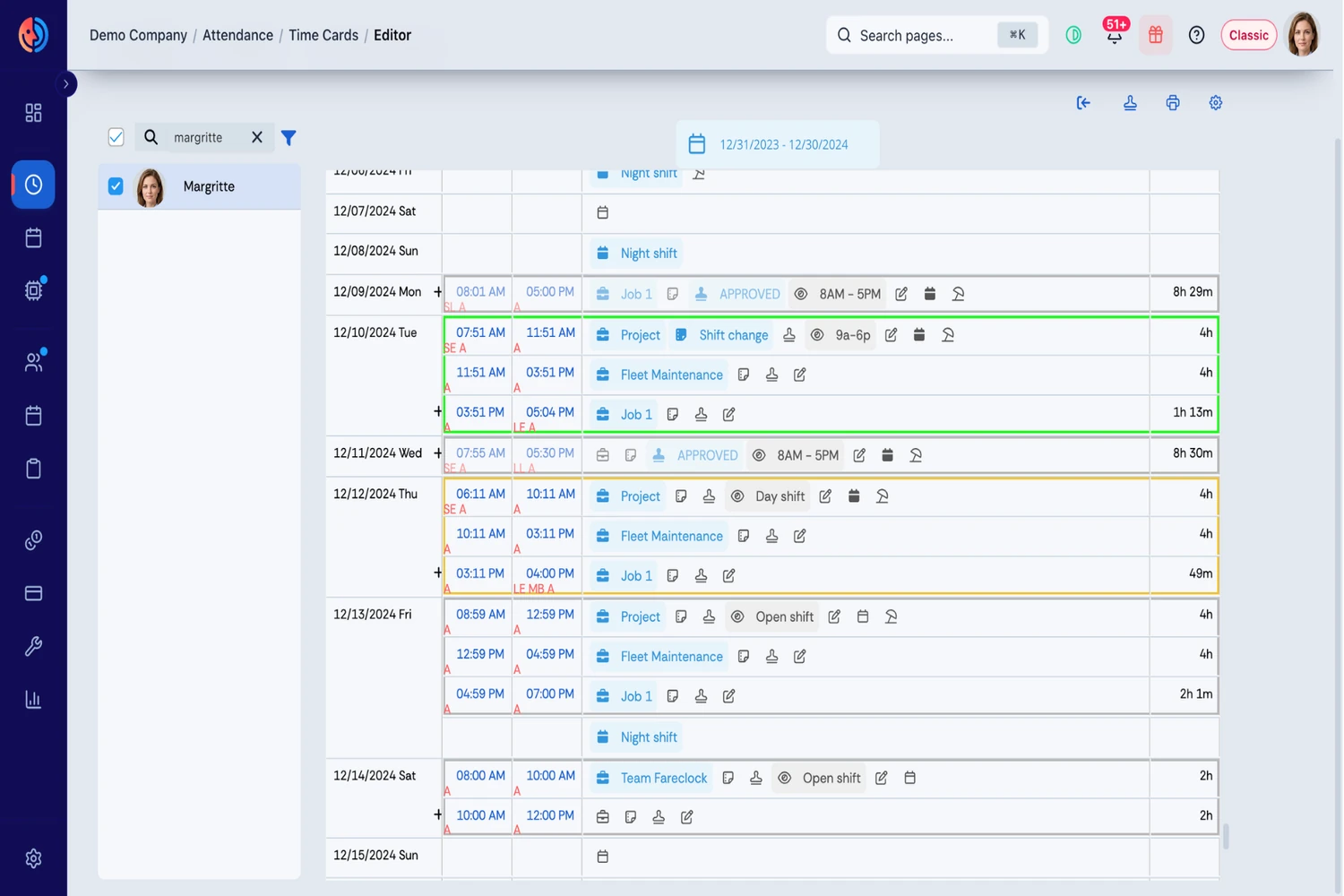fareclock-screenshot-2 Fareclock Time Card Editor