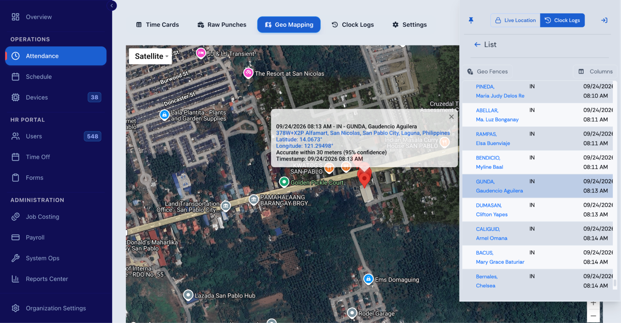 image4 Fareclock Attendance Geo Mapping